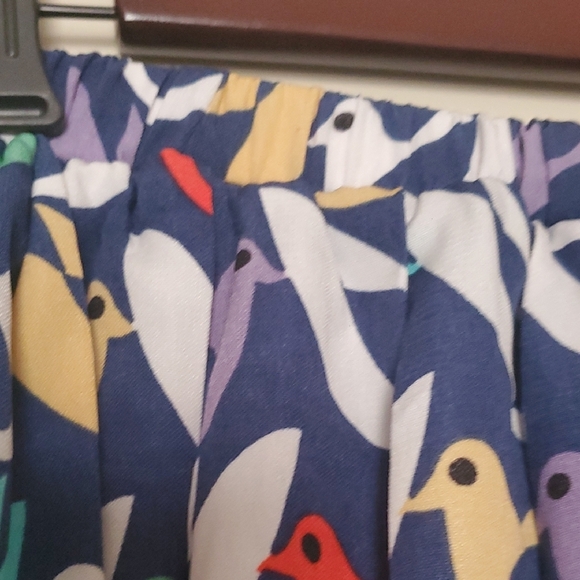 Colorful Bird Print Skirt - Picture 3 of 4
